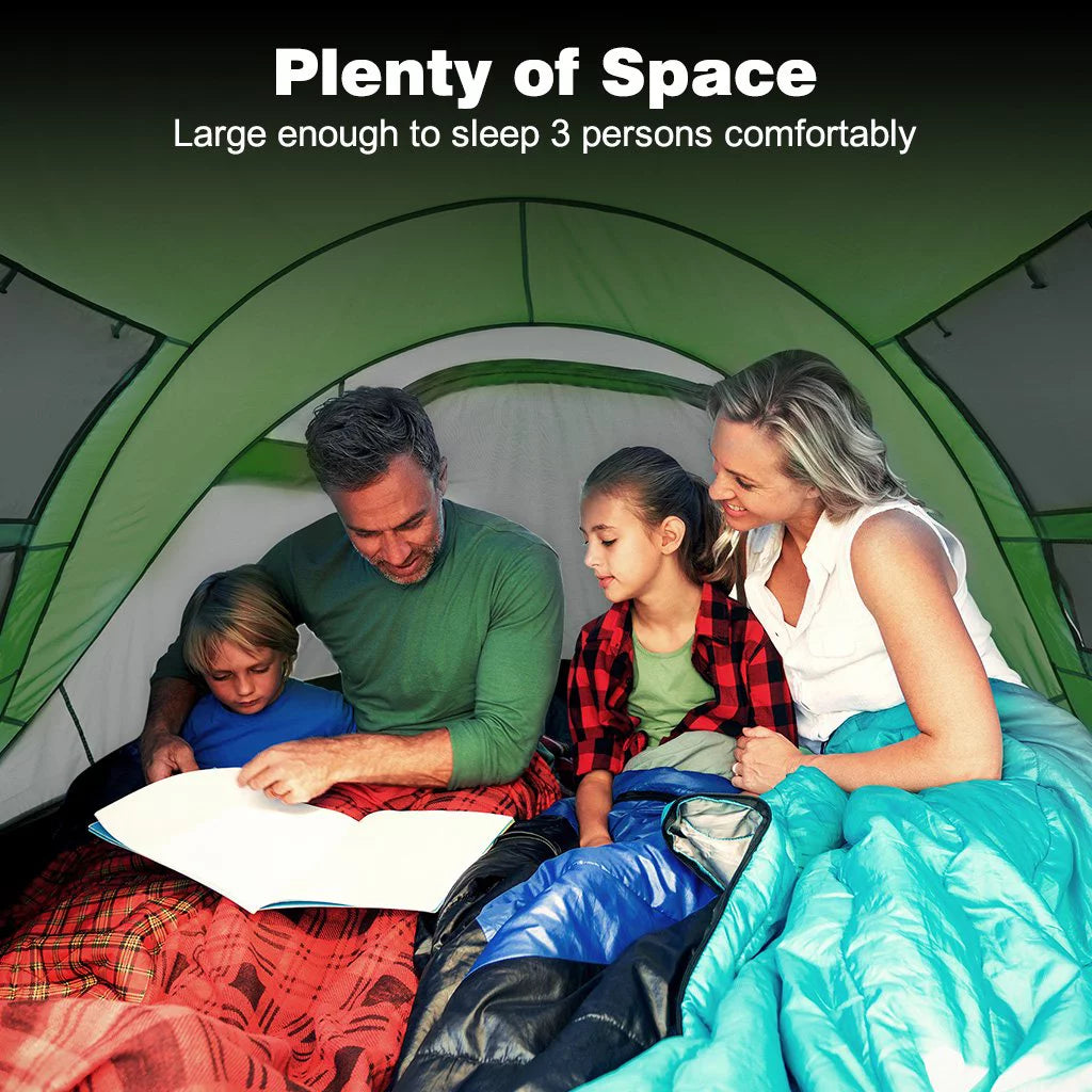 4 Person Pop up Tent Waterproof 2 Doors Q64023
