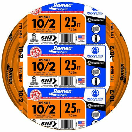 10/2 Copper Non-Metallic Sheathed Cable with Ground G397377