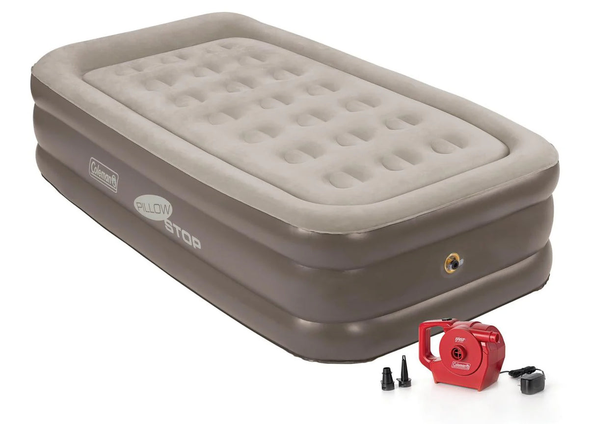 Double-High Airbed with Rechargeable Pump, Twin O878