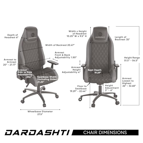 Black Leather Ergonomic Gaming Chair S41299