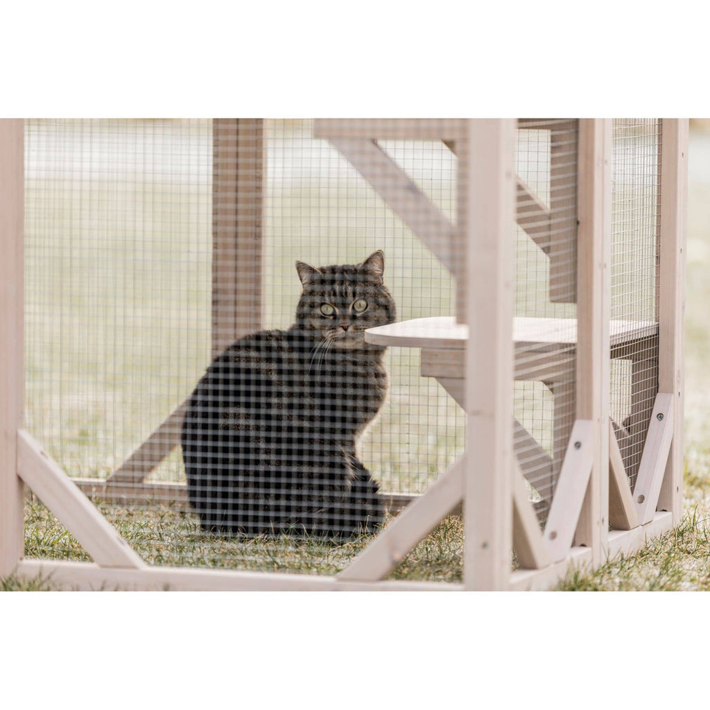Wooden Cattery Grey J217466