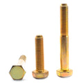 3/8x22-16 x 5 1/2x22 Grade 8 Hex Cap Screw Alloy Steel Yellow Zinc Plated Y8888
