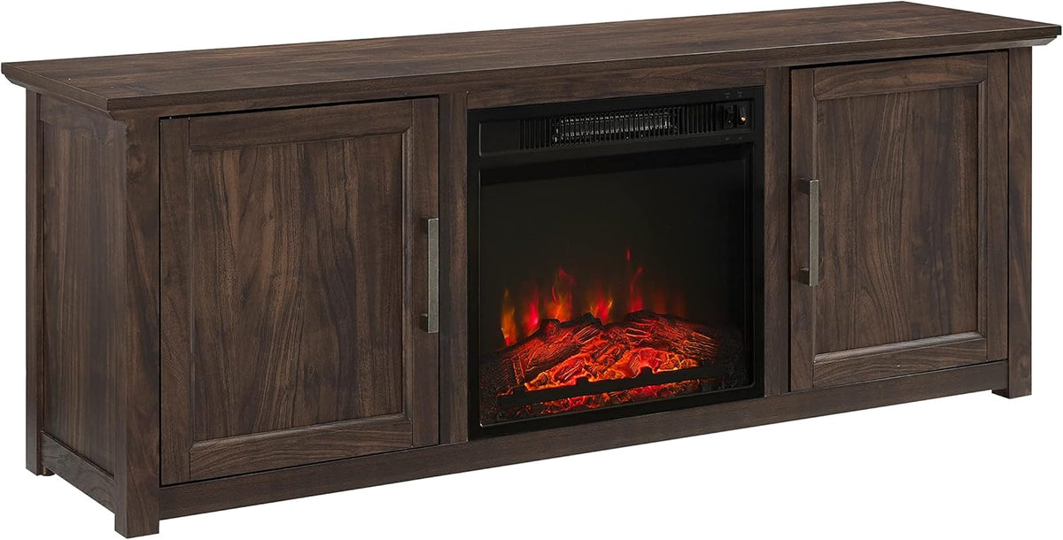 58-inch Low Profile TV Stand with Electric Fireplace R8225