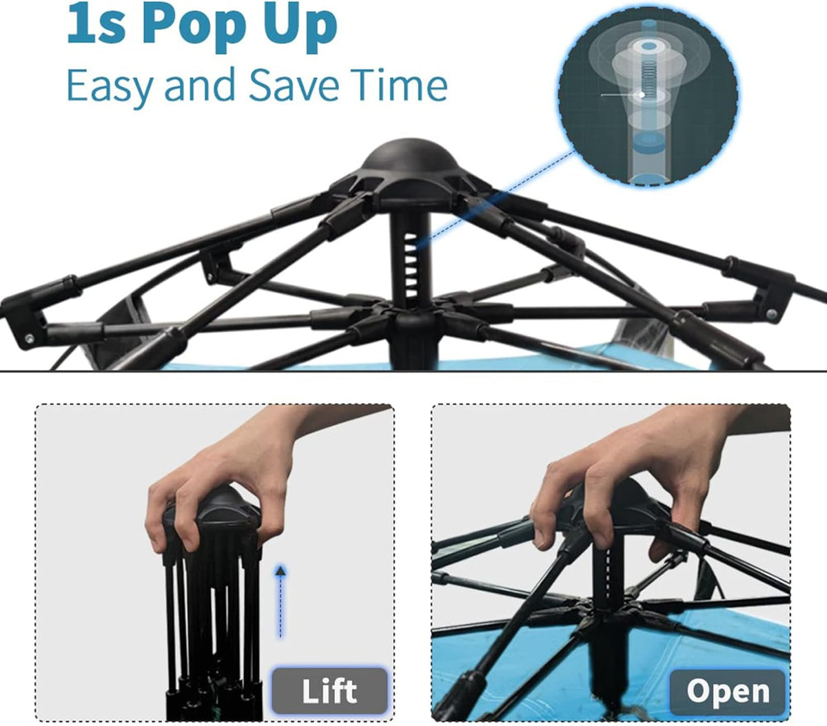 Waterproof 3-4 Person Pop up Camping Tent J3297
