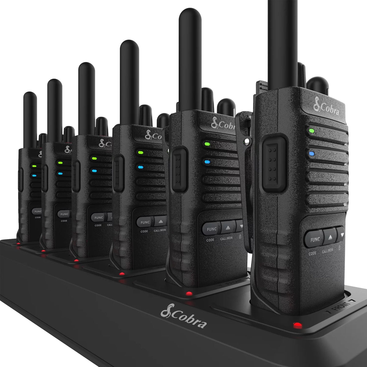 2W FRS Two-Way Radios 6-Pack with Charging Dock, 22 Channels D3679