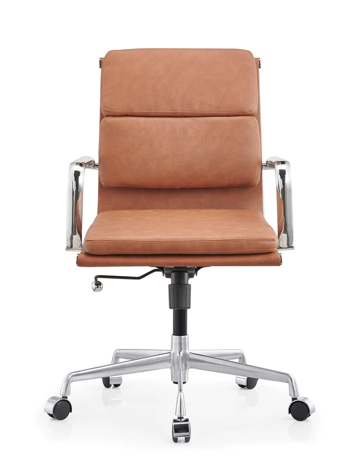 Brown Leather Adjustable Swivel Office Chair B84697