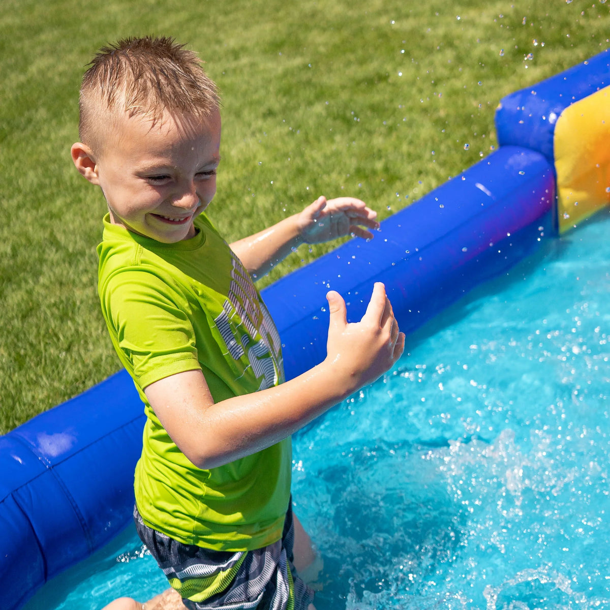 Inflatable Water Slide with Heavy Duty Blower A763538