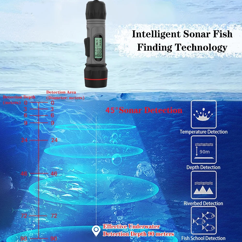 Wireless Waterproof Sonar Fish Finder K198