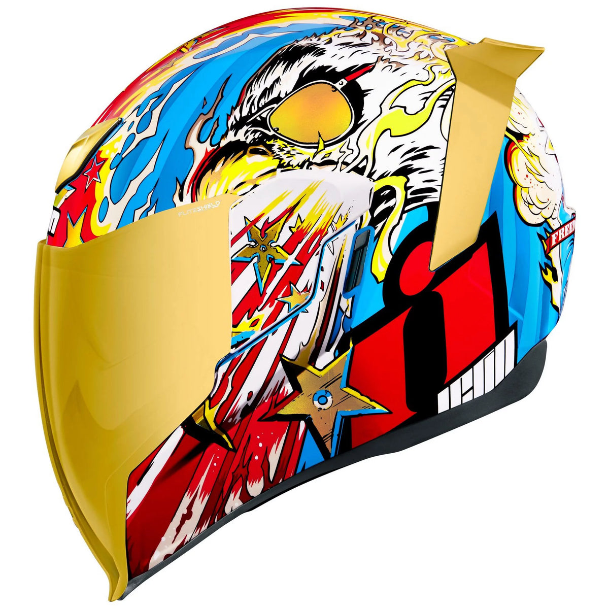 Gold Motorcycle Helmet Z627