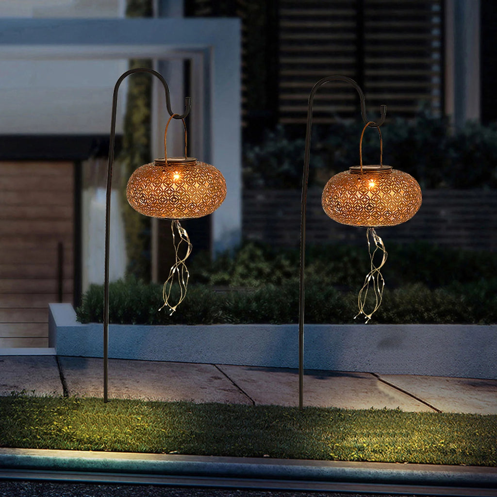 Solar Powered Chinese Lantern String Lamp M621317