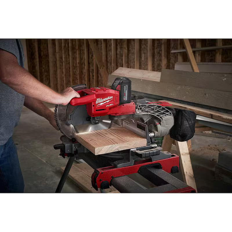 18V Lithium-Ion Brushless Cordless 10 in. Dual Bevel Sliding Compound Miter Saw W984