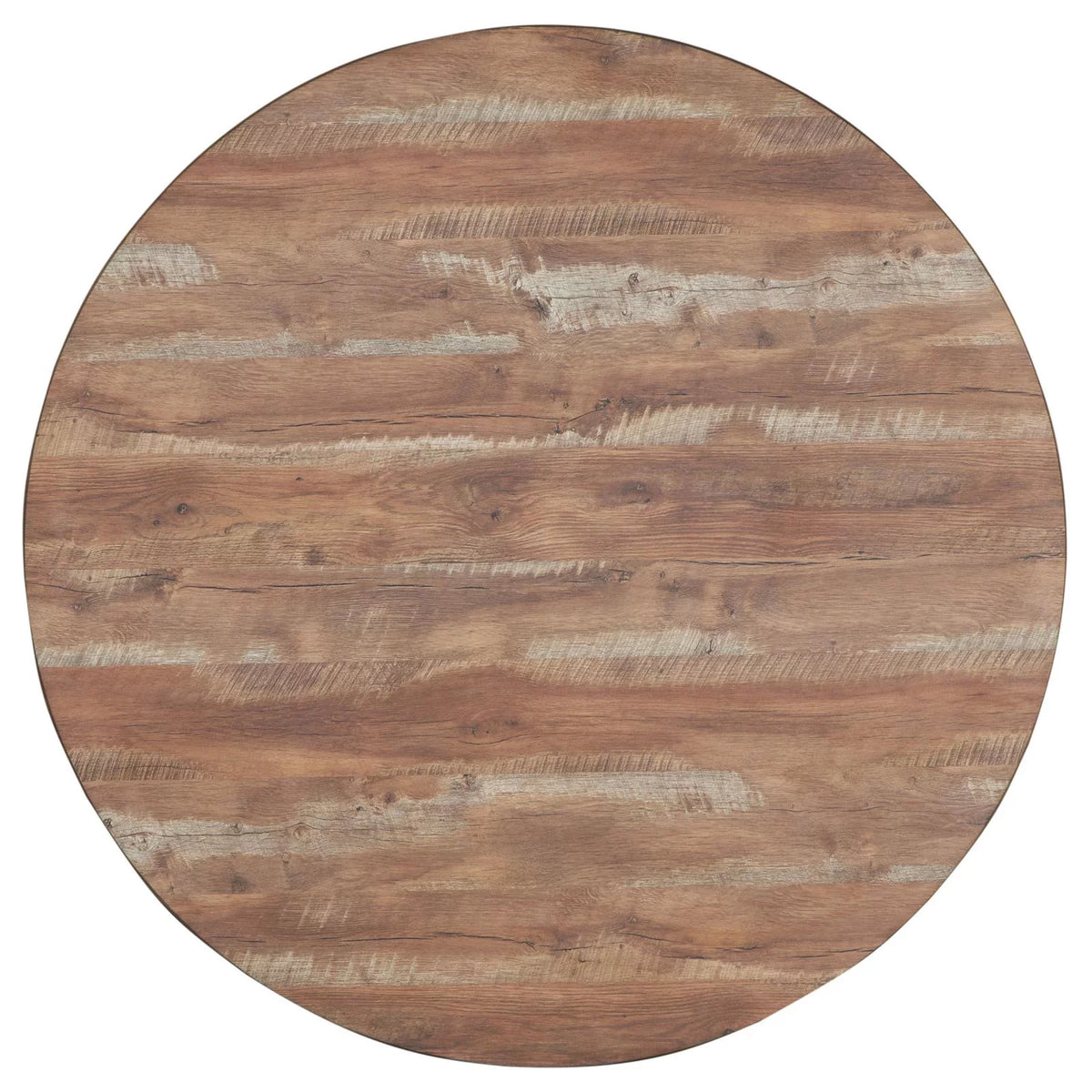 Round Counter Height Table Yukon Oak and Black N9664