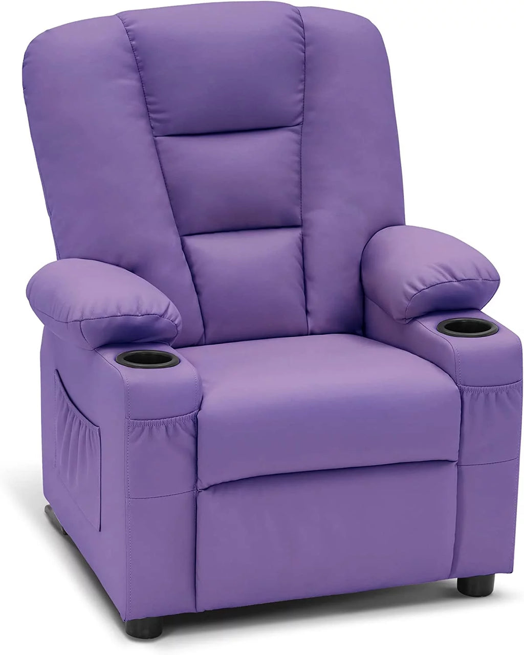 Faux Leather Recliner Chair with Cup Holders I573