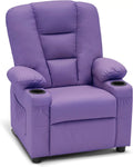 Faux Leather Recliner Chair with Cup Holders I573