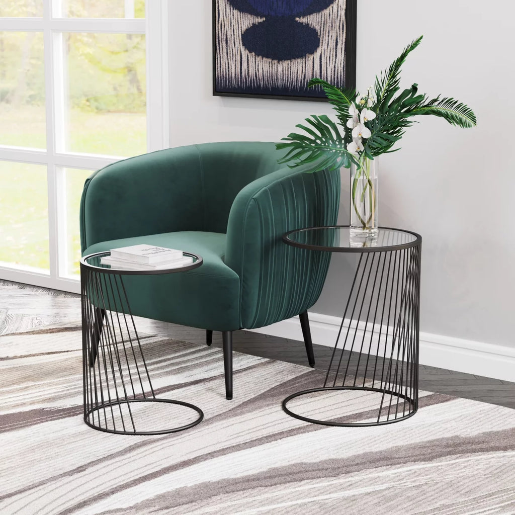 Black Nesting Table Set V247225