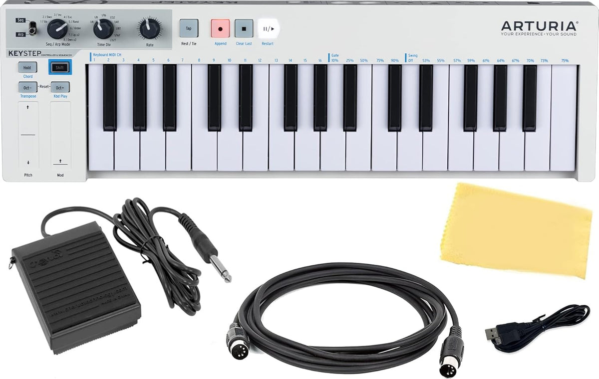 37-key Controller & Sequencer with Sustain Pedal A63634