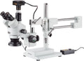 3.5X-90X Trinocular Stereo Microscope with 144-LED Ring Light and 18MP Camera K5127