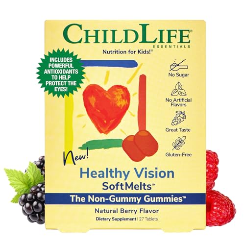Natural Berry Flavor 27 Tablets Healthy Vision SoftMelts M499100