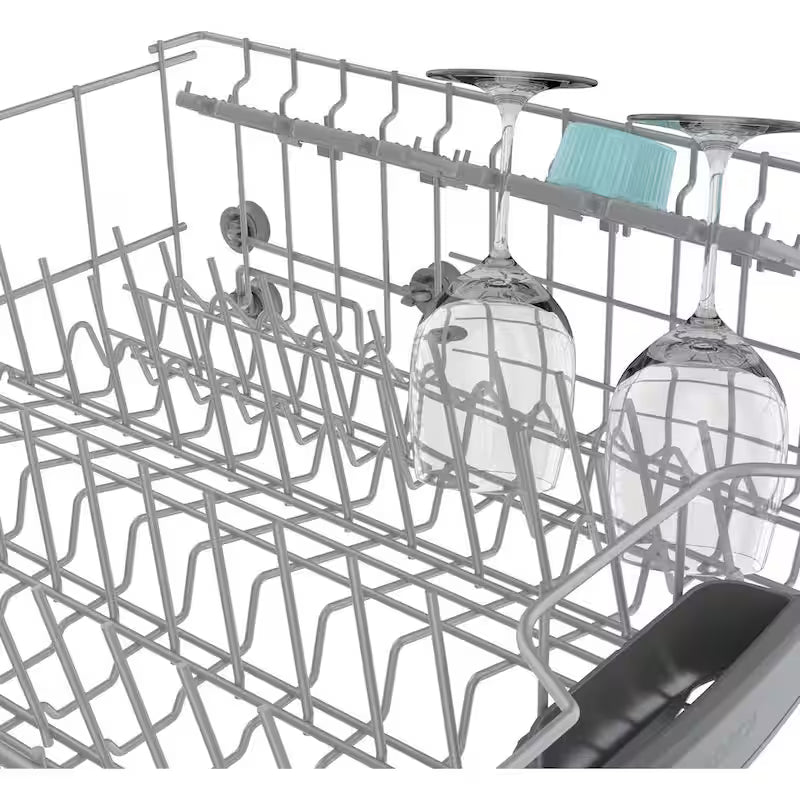 White Front Control Tall Tub Dishwasher with Stainless Steel Tub H447
