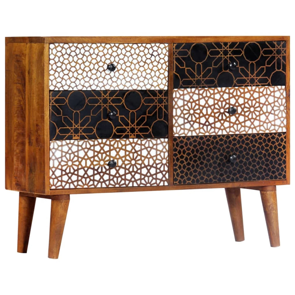 Wooden Sideboard with 6 Storage Drawers B143905
