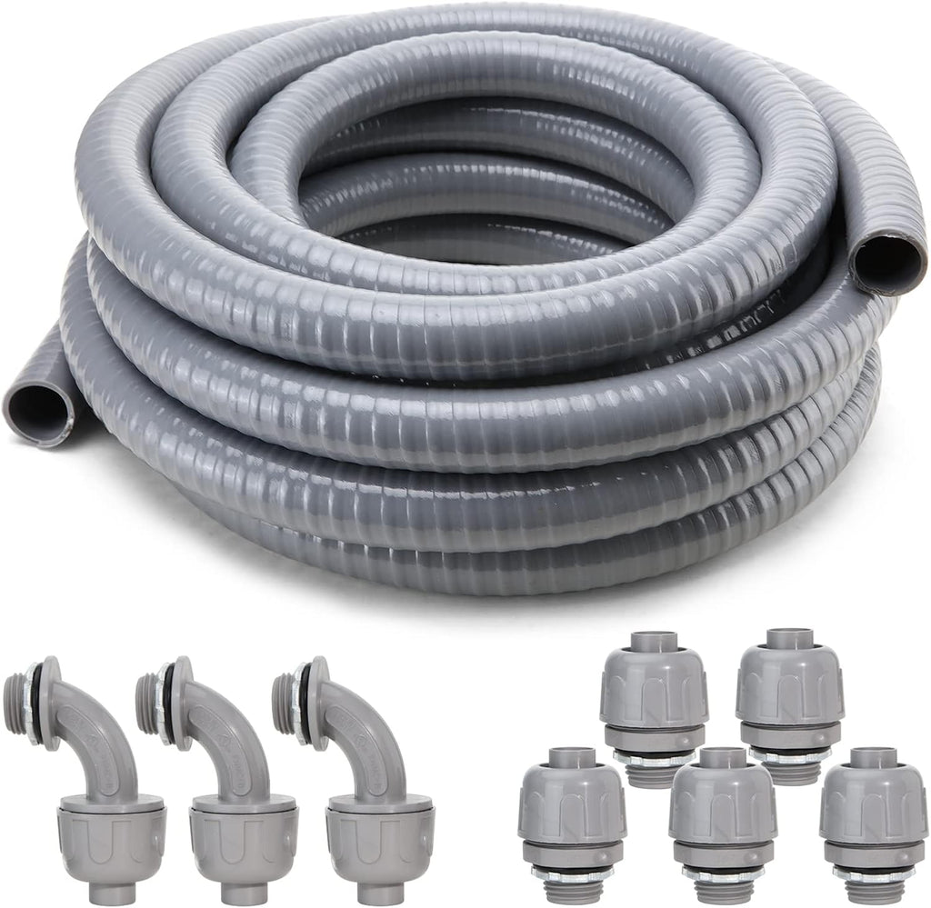 1 in. Dia 25ft Liquid-Tight Non Metallic Conduit Kit Pack of 2 S81922