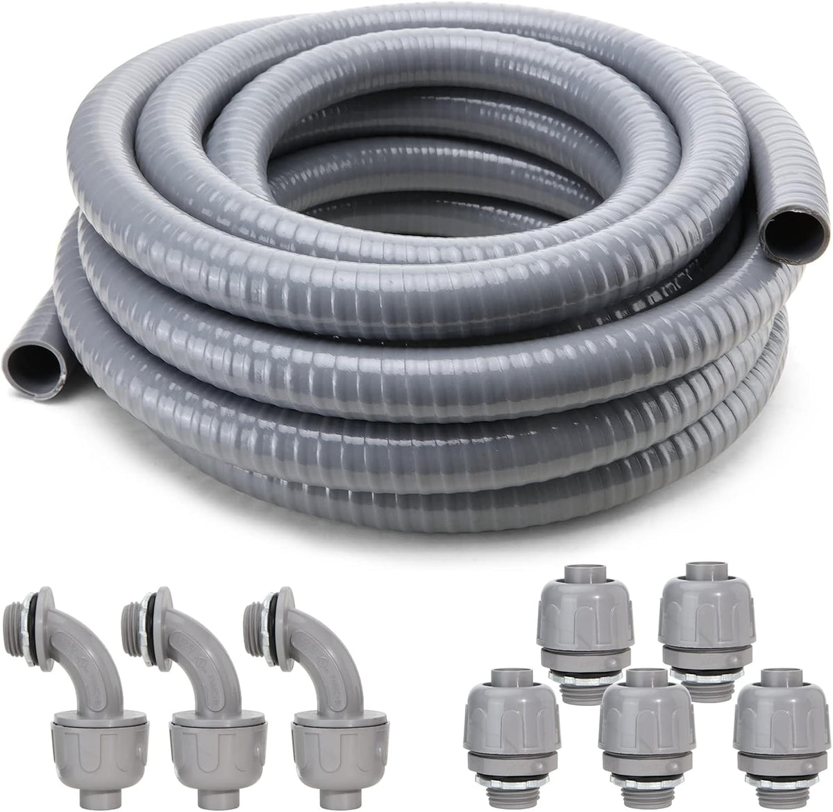 1 in. Dia 25ft Liquid-Tight Non Metallic Conduit Kit Pack of 2 S81922