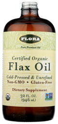 Cold Pressed Unrefined Organic Flax Seed Oil 32 oz H267380
