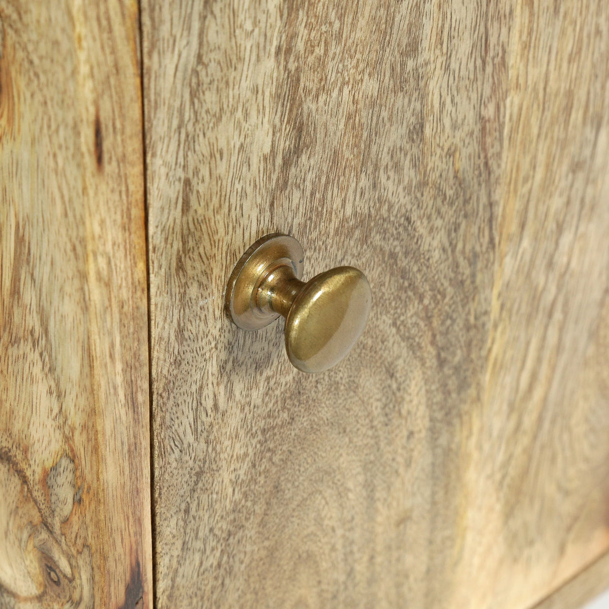 Handcrafted Mango Wood Nightstand with Storage C41624