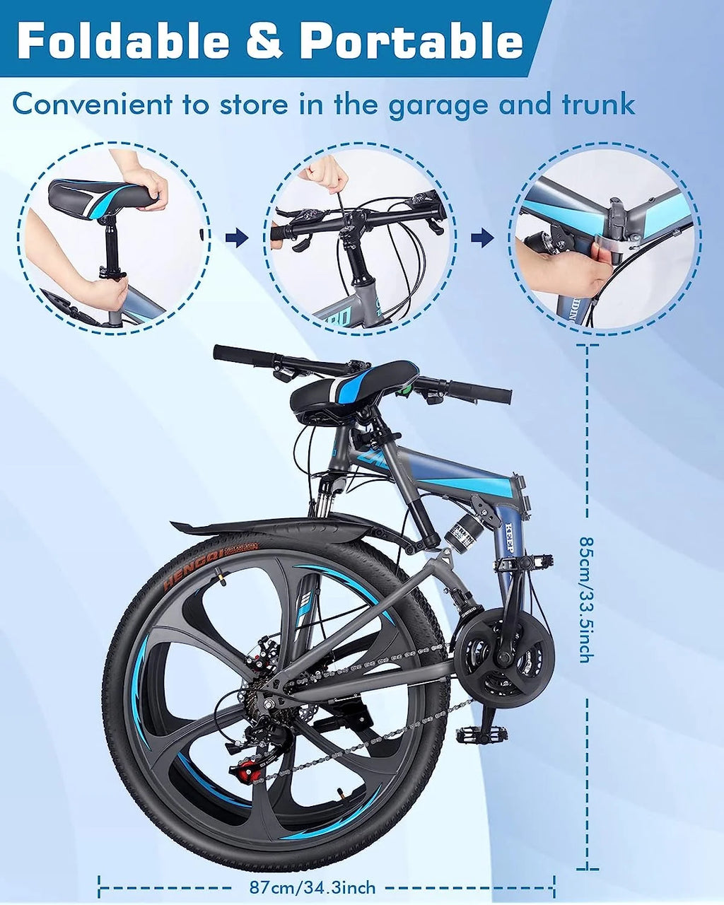 26 Inch 24 Speed Dual Disc Brake Mountain Bike T3883