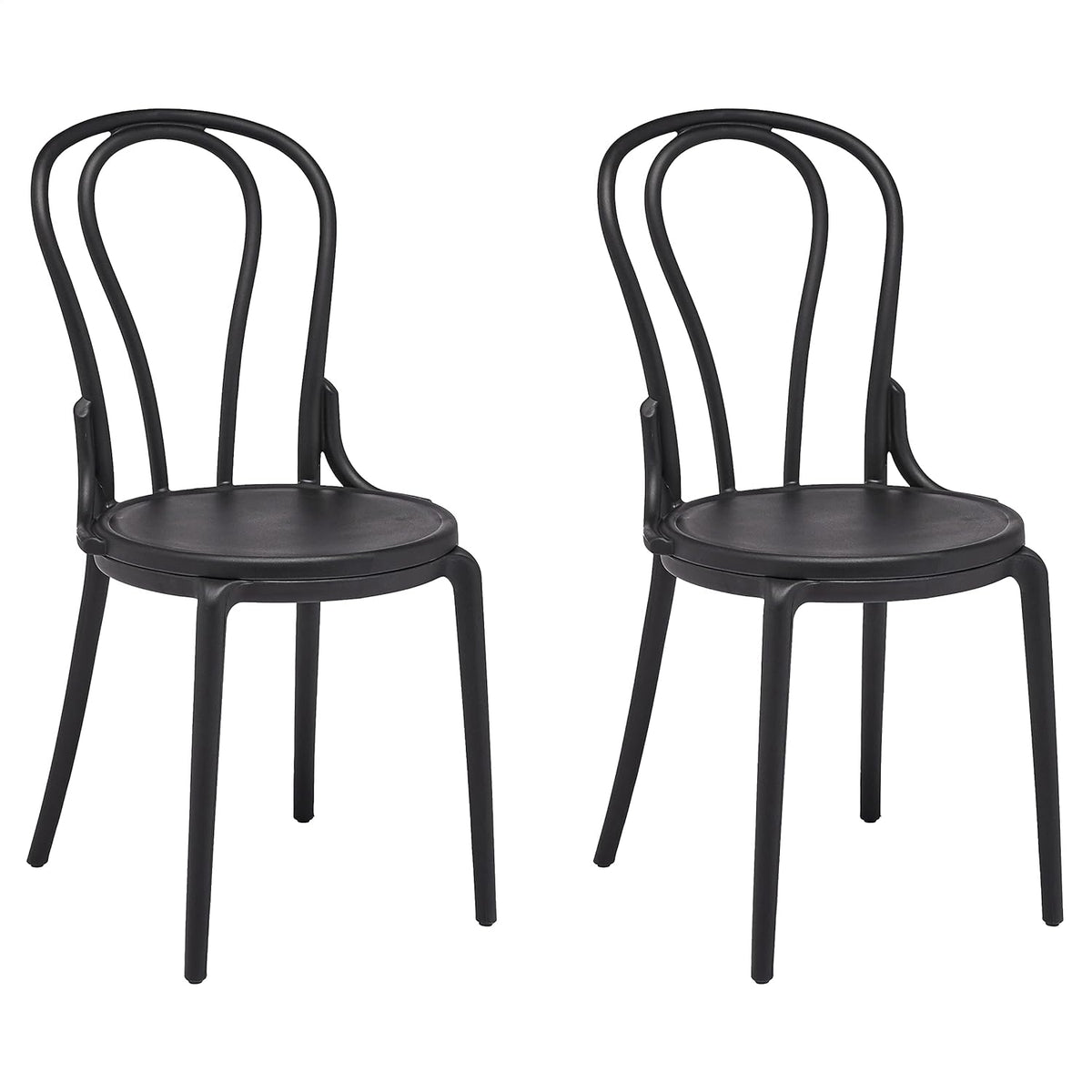 White Plastic Chair Set of 1 F286705