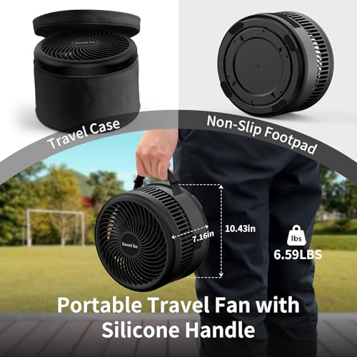 20000mAh Portable Rechargeable Foldable Fan with 8-Speed V67619
