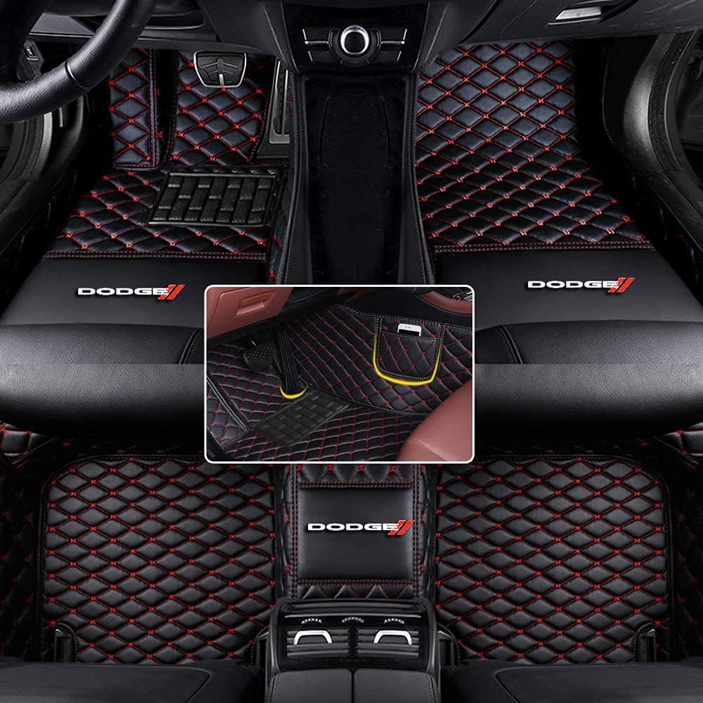 Custom Automotive Floor Mats Fit for Dodge Challenger Charger Durango Journey RAM 1500 All Weather Leather Car Mat Non-Slip Waterproof A446956