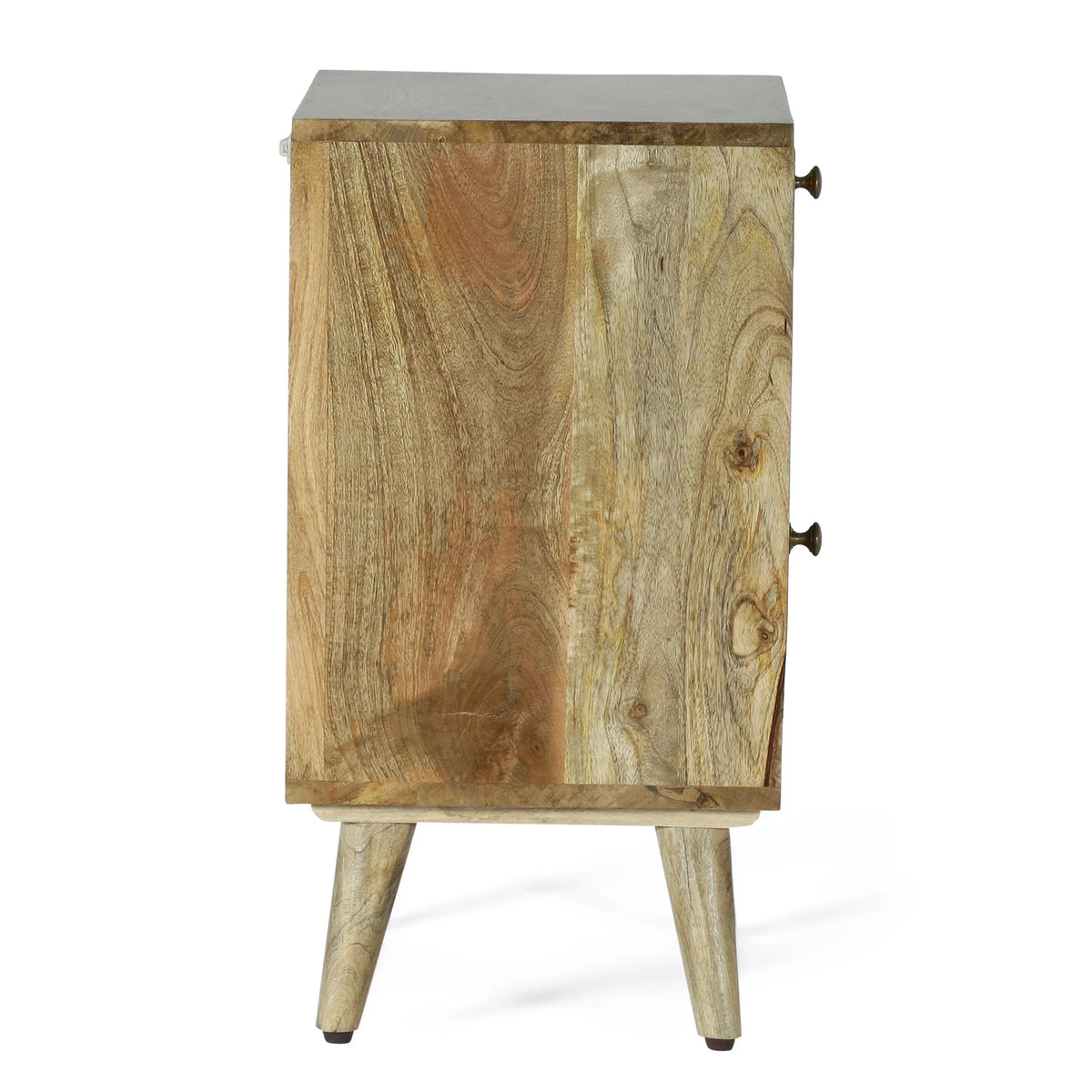 Handcrafted Mango Wood Nightstand with Storage C41624