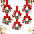 6" Mini Christmas Wreaths (4 Pc) L11836