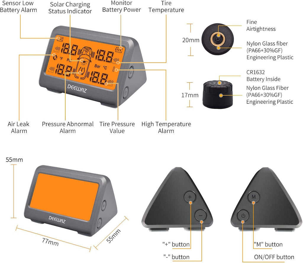Tire Pressure Monitoring System 0-116 Psi C656