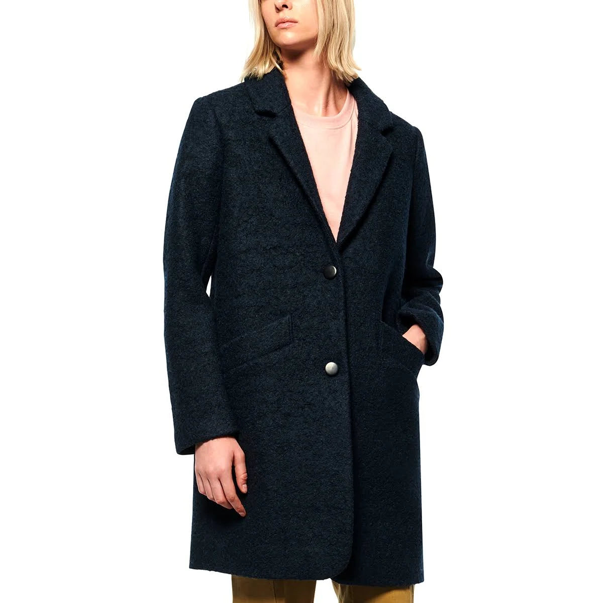 Dark Camel Boucle Coat G774