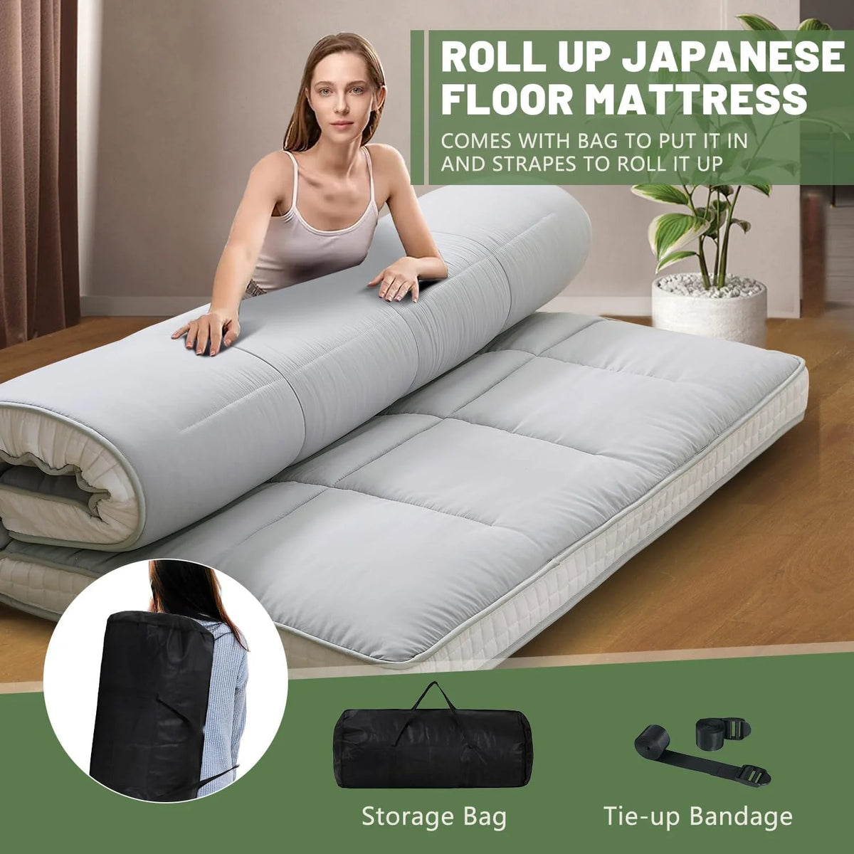 Extra Thick Padded Japanese Floor Mattress I1143