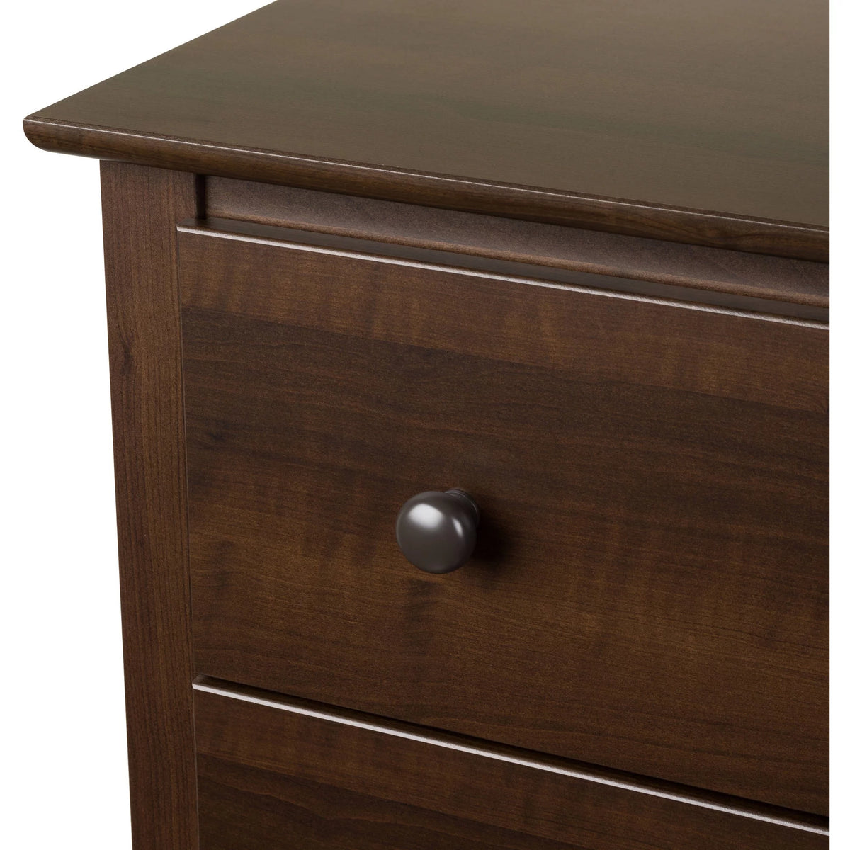 Espresso 1-Drawer Bedroom Nightstand O25899