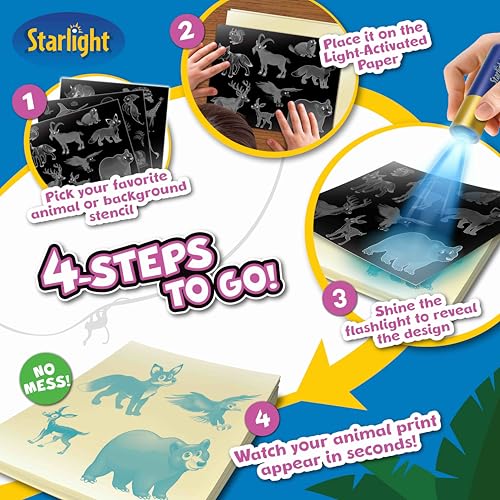 Light-Activated Paper Art Kit with UV Flashlight P366516