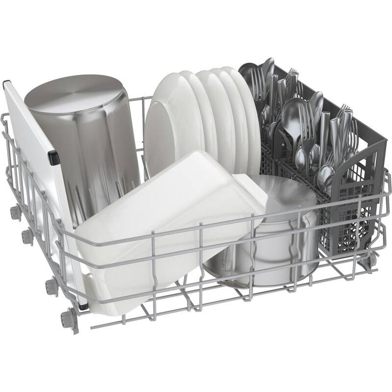 White Front Control Tall Tub Dishwasher with Stainless Steel Tub H447
