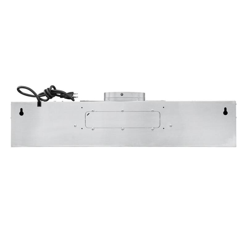30 in. 500 CFM Ducted Under Cabinet Range Hood in Stainless Steel F15408