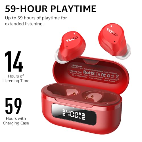 Hybrid Active Noise Cancelling Wireless Earbuds IPX8 Bluetooth 5.3 R699