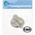 6 Pack Stainless Steel Finish Replacement Control Knob P324