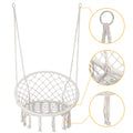 Hammock Chair Macrame Swing Chair Beige C66925