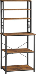 6-Tier Kitchen Shelves with 6 Hooks E6137