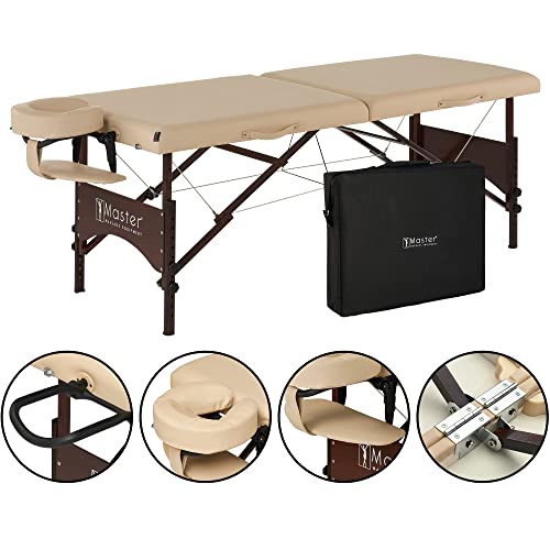 28" Portable Massage Table with Walnut Legs S306