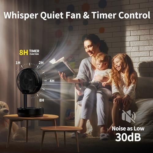 20000mAh Portable Rechargeable Foldable Fan with 8-Speed V67619