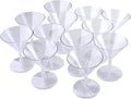 Clear Plastic Martini Glasses 12-Count Y331167