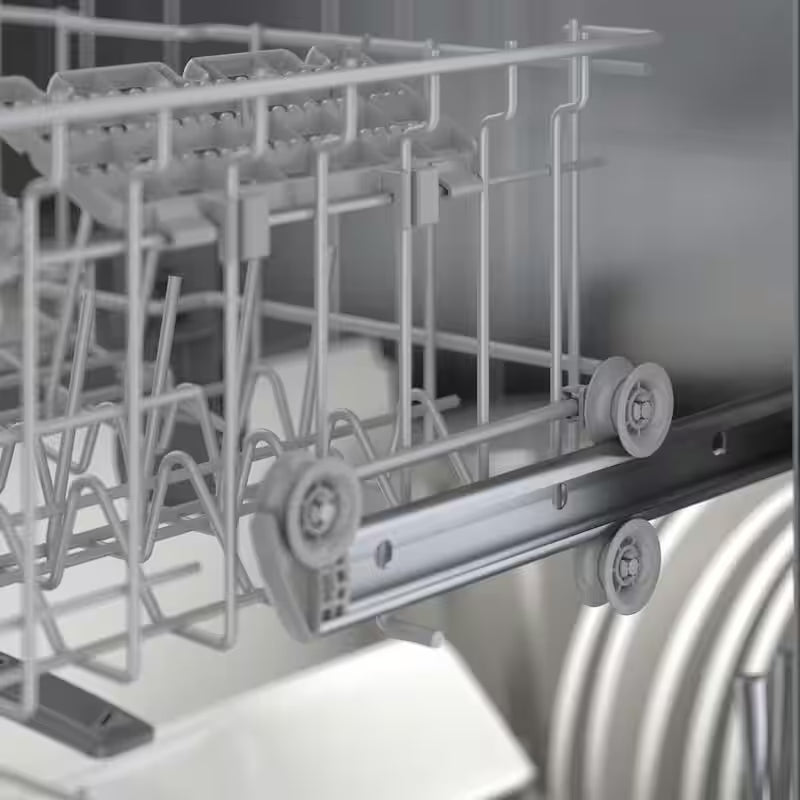 White Front Control Tall Tub Dishwasher with Stainless Steel Tub H447