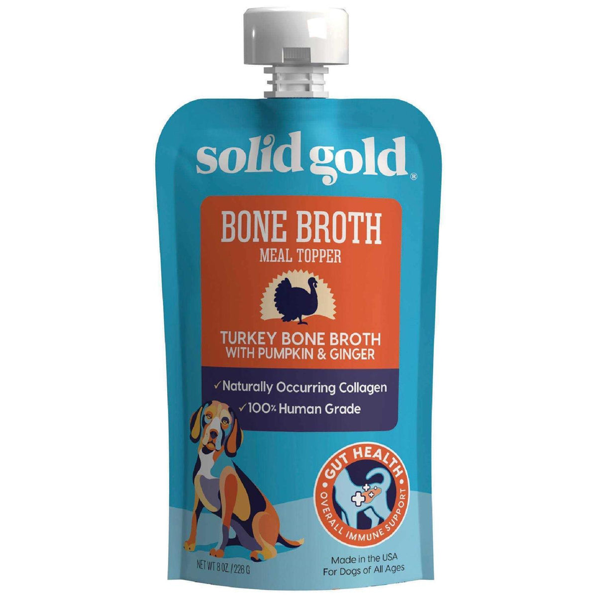 Solid Gold Turkey Bone Broth with Pumpkin & Ginger Dog Food Topper P1658